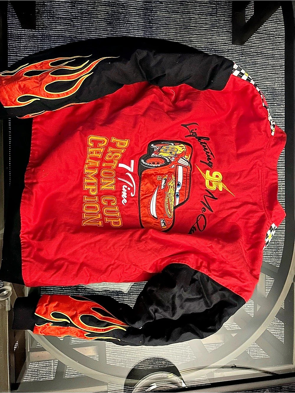 Disney Pixar Cars Lightning McQueen Racing Jacket Red & Black